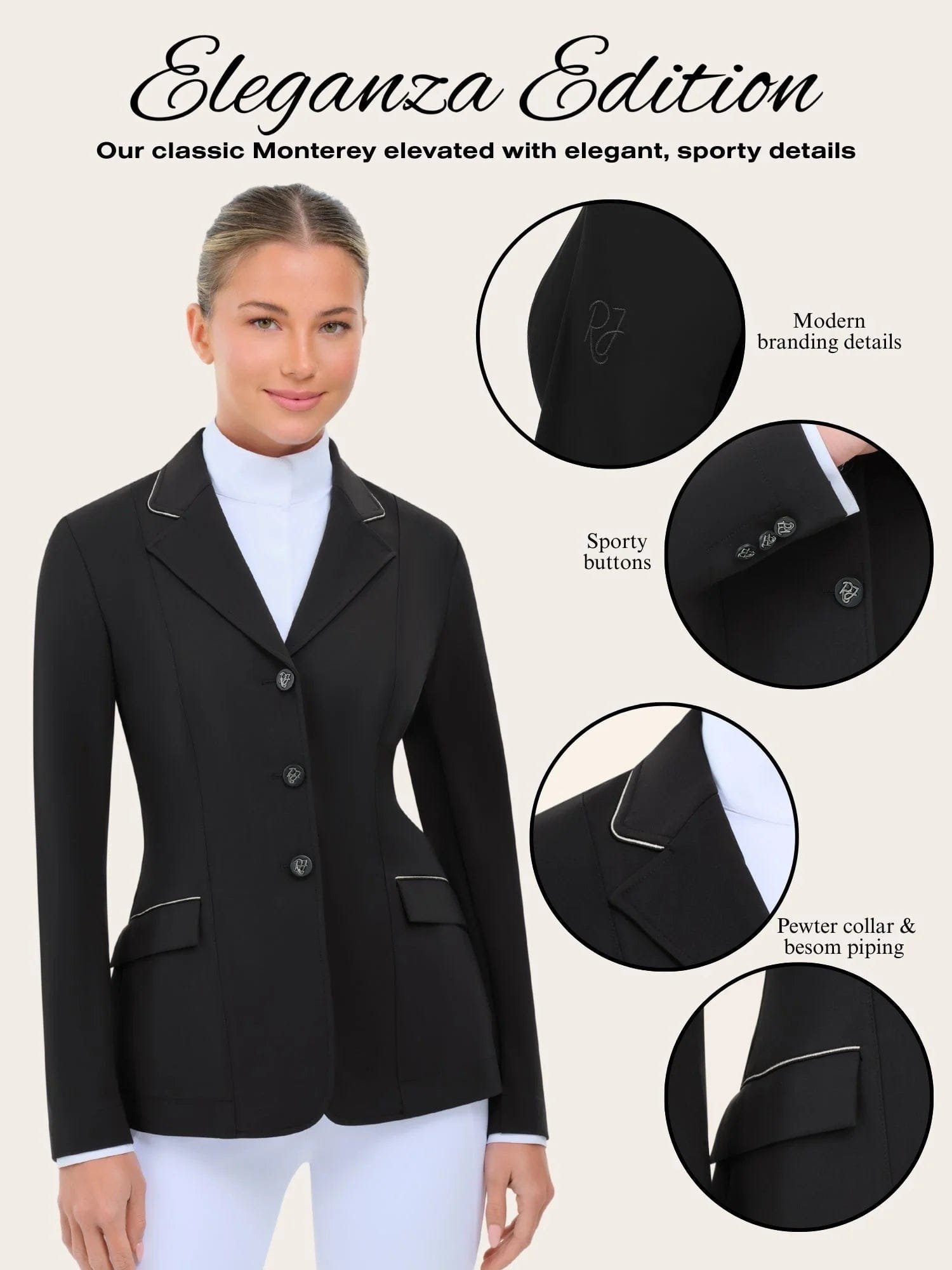 RJ Classics Show Coat RJ Classics- Show Coat (Monterey Eleganza Edition) equestrian team apparel online tack store mobile tack store custom farm apparel custom show stable clothing equestrian lifestyle horse show clothing riding clothes RJ Classics- Show Coat (Monterey Eleganza Edition) horses equestrian tack store