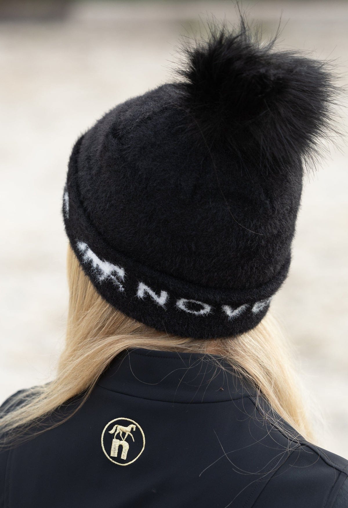 Novella Equestrian Hats Novella- Pom Jacquard Hat equestrian team apparel online tack store mobile tack store custom farm apparel custom show stable clothing equestrian lifestyle horse show clothing riding clothes Novella- Pom Jacquard Hat horses equestrian tack store