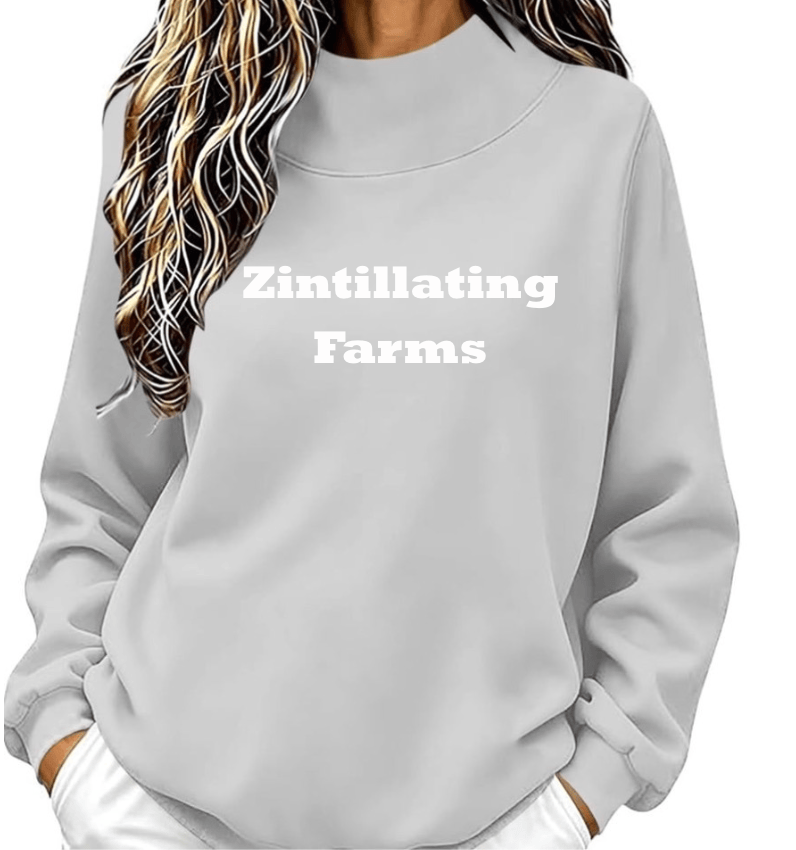 Zintillating Farms- Women's Mock Neck Sweatshirt