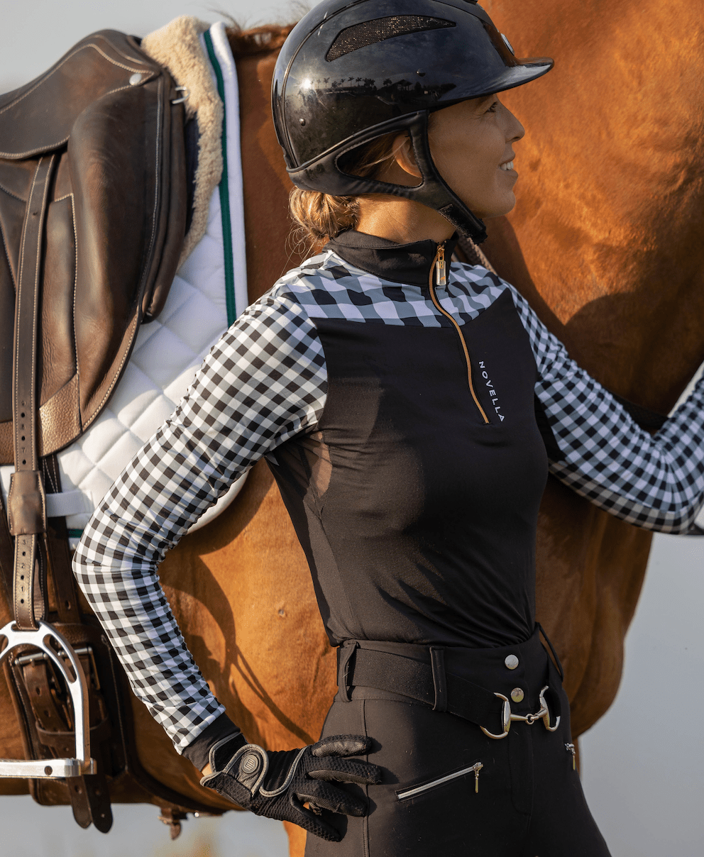 Novella Equestrian Women's Shirt Novella Equestrian- The Cody equestrian team apparel online tack store mobile tack store custom farm apparel custom show stable clothing equestrian lifestyle horse show clothing riding clothes horses equestrian tack store