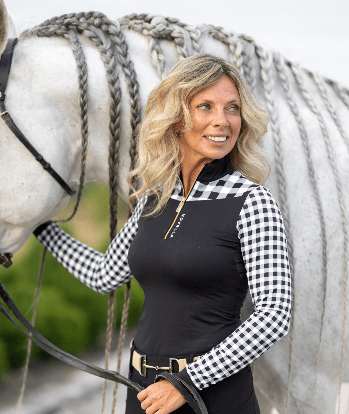 Novella Equestrian Women's Shirt Novella Equestrian- The Cody equestrian team apparel online tack store mobile tack store custom farm apparel custom show stable clothing equestrian lifestyle horse show clothing riding clothes horses equestrian tack store