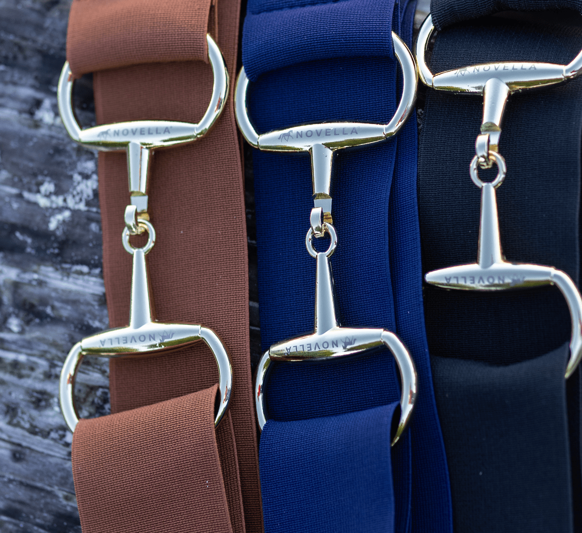 Novella Equestrian Belts Stretch Belt- 2" Bit Buckle equestrian team apparel online tack store mobile tack store custom farm apparel custom show stable clothing equestrian lifestyle horse show clothing riding clothes horses equestrian tack store