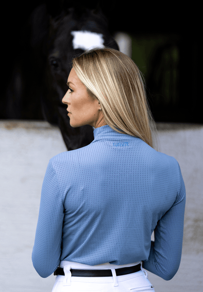 Equisite Elements of Style Women's Shirt Equisite Elements- Alesia High Collar Technical Top equestrian team apparel online tack store mobile tack store custom farm apparel custom show stable clothing equestrian lifestyle horse show clothing riding clothes horses equestrian tack store