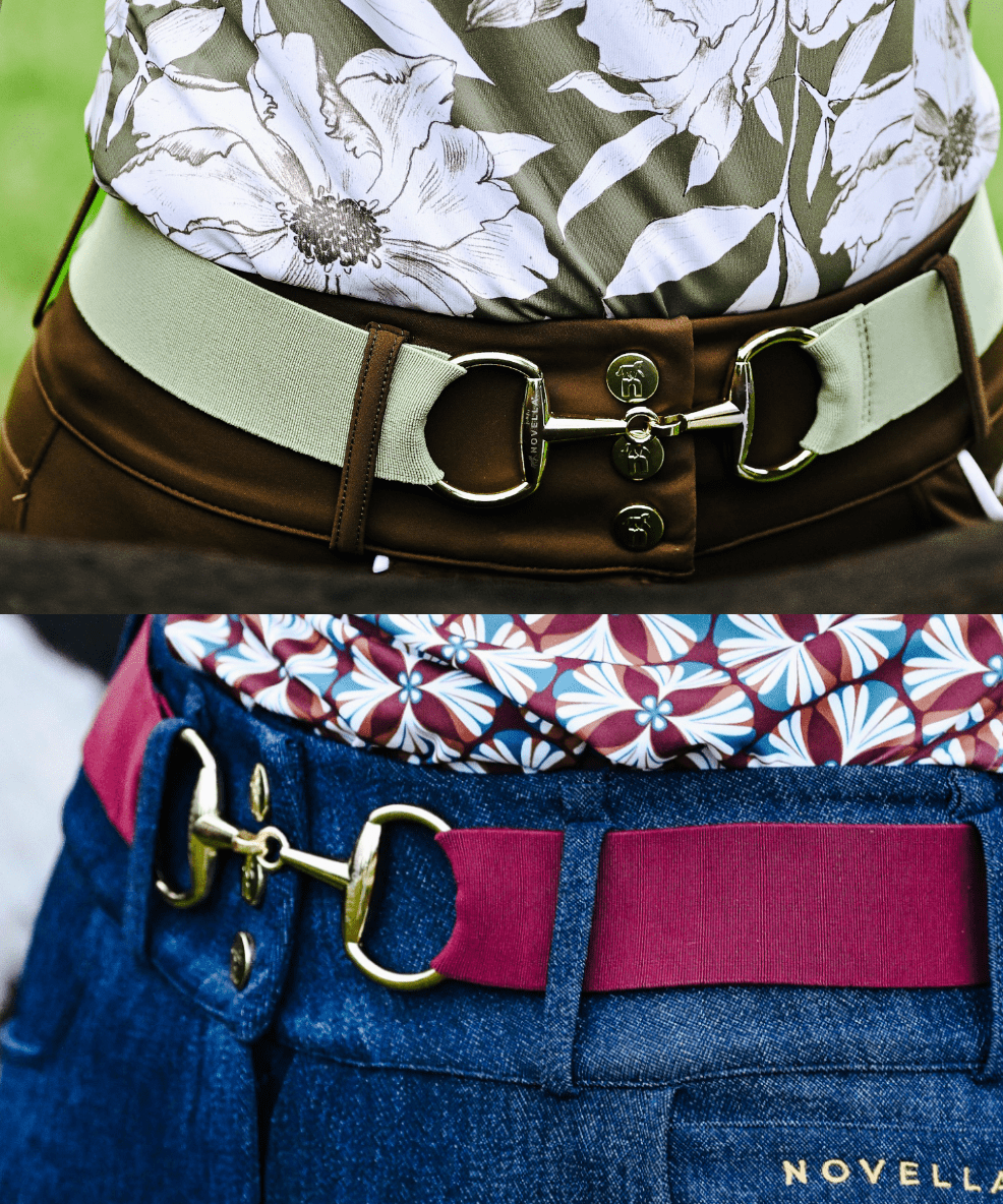 Novella Equestrian Belts Novella Equestrian- Snaffle Bit Stretch Belts (1.5") equestrian team apparel online tack store mobile tack store custom farm apparel custom show stable clothing equestrian lifestyle horse show clothing riding clothes Novella Equestrian- Snaffle Bit Stretch Belts (1.5") horses equestrian tack store