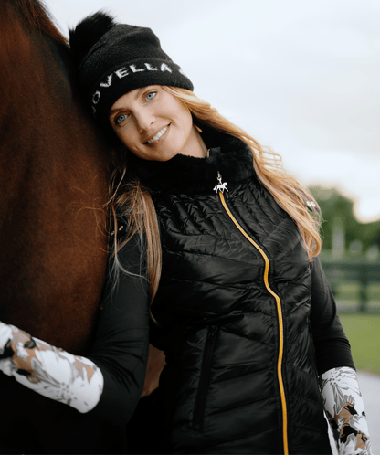 Novella Equestrian Hats Novella- Pom Jacquard Hat equestrian team apparel online tack store mobile tack store custom farm apparel custom show stable clothing equestrian lifestyle horse show clothing riding clothes Novella- Pom Jacquard Hat horses equestrian tack store
