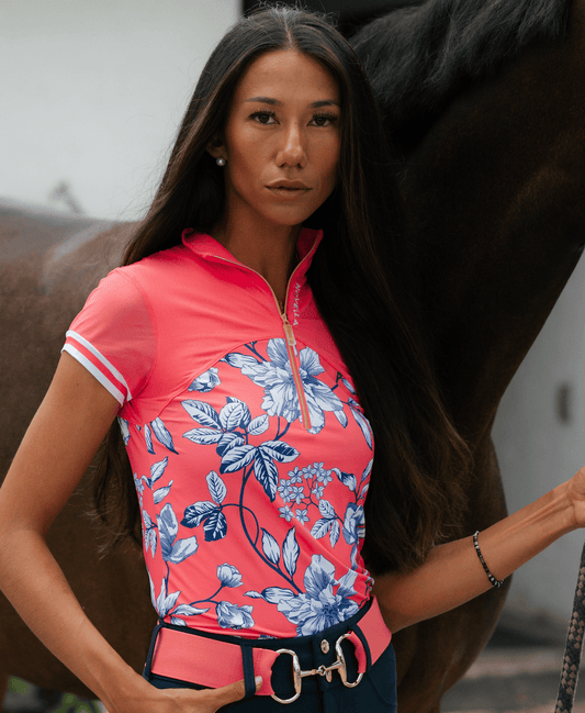 Novella Equestrian Apparel & Accessories XXS Novella Equestrian- The Malibu (Short Sleeve) equestrian team apparel online tack store mobile tack store custom farm apparel custom show stable clothing equestrian lifestyle horse show clothing riding clothes Novella Equestrian- The Malibu (Short Sleeve) horses equestrian tack store
