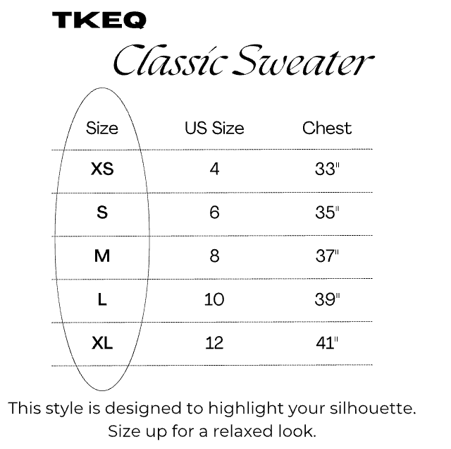 TKEQ- Sweater (Essential Contrast Crewneck)