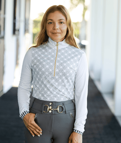 Novella Equestrian Apparel & Accessories XXS Novella Equestrian- The Papi (Long Sleeve) equestrian team apparel online tack store mobile tack store custom farm apparel custom show stable clothing equestrian lifestyle horse show clothing riding clothes Novella Equestrian- The Papi (Long Sleeve) horses equestrian tack store