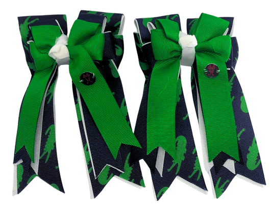 Ponytail Bows Online 3" Tails Aligator PonyTail Bows equestrian team apparel online tack store mobile tack store custom farm apparel custom show stable clothing equestrian lifestyle horse show clothing riding clothes Aligator PonyTail Bows horses equestrian tack store