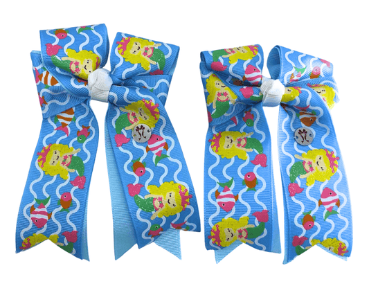 Ponytail Bows Online 3" Tails Mermaid Junior PonyTail Bows equestrian team apparel online tack store mobile tack store custom farm apparel custom show stable clothing equestrian lifestyle horse show clothing riding clothes Mermaid Junior PonyTail Bows horses equestrian tack store