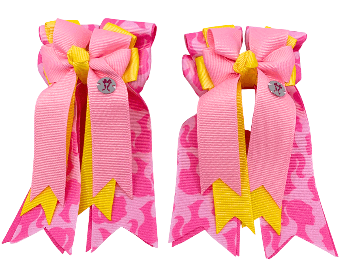 Ponytail Bows Online 3" Tails PonyTail Bows- Barbie equestrian team apparel online tack store mobile tack store custom farm apparel custom show stable clothing equestrian lifestyle horse show clothing riding clothes PonyTail Bows- Barbie horses equestrian tack store