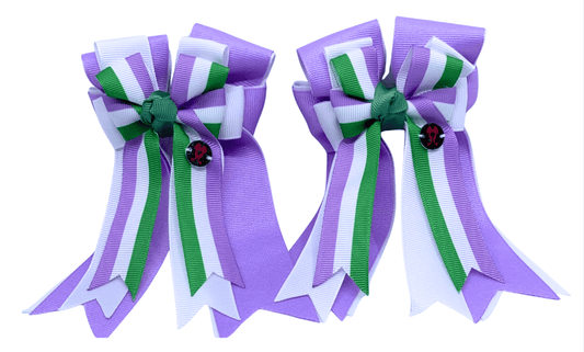 Ponytail Bows Online 3" Tails PonyTail Bows- Lavender Dream equestrian team apparel online tack store mobile tack store custom farm apparel custom show stable clothing equestrian lifestyle horse show clothing riding clothes PonyTail Bows- Lavender Dream horses equestrian tack store