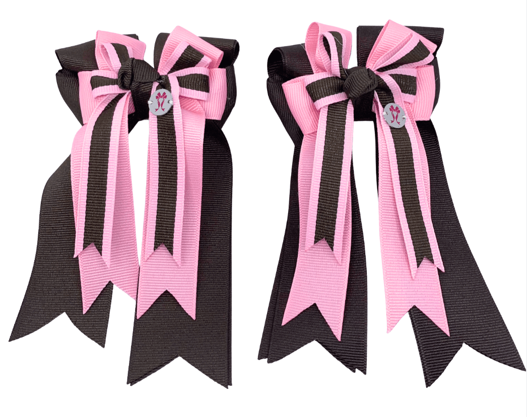 Ponytail Bows Online 3" Tails PonyTail Bows-Pink Charm equestrian team apparel online tack store mobile tack store custom farm apparel custom show stable clothing equestrian lifestyle horse show clothing riding clothes PonyTail Bows-Pink Charm horses equestrian tack store