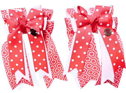 Ponytail Bows Online 3" Tails Pink Wendy PonyTail Bows equestrian team apparel online tack store mobile tack store custom farm apparel custom show stable clothing equestrian lifestyle horse show clothing riding clothes Pink Wendy PonyTail Bows horses equestrian tack store