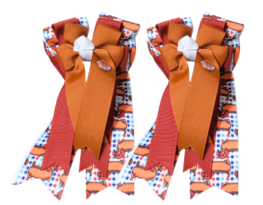 Ponytail Bows Online 3" Tails Hotdog - PonyTail Bows equestrian team apparel online tack store mobile tack store custom farm apparel custom show stable clothing equestrian lifestyle horse show clothing riding clothes Hotdog - PonyTail Bows horses equestrian tack store