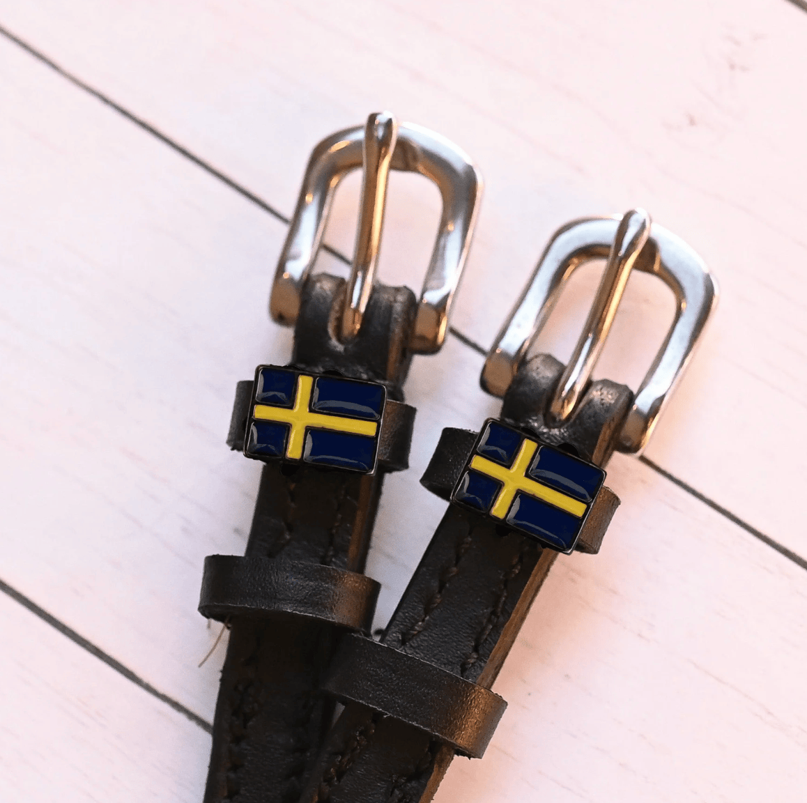 ManeJane Spur Straps Spur Straps- Flag (Sweden) equestrian team apparel online tack store mobile tack store custom farm apparel custom show stable clothing equestrian lifestyle horse show clothing riding clothes ManeJane Frogger Spur Straps horses equestrian tack store