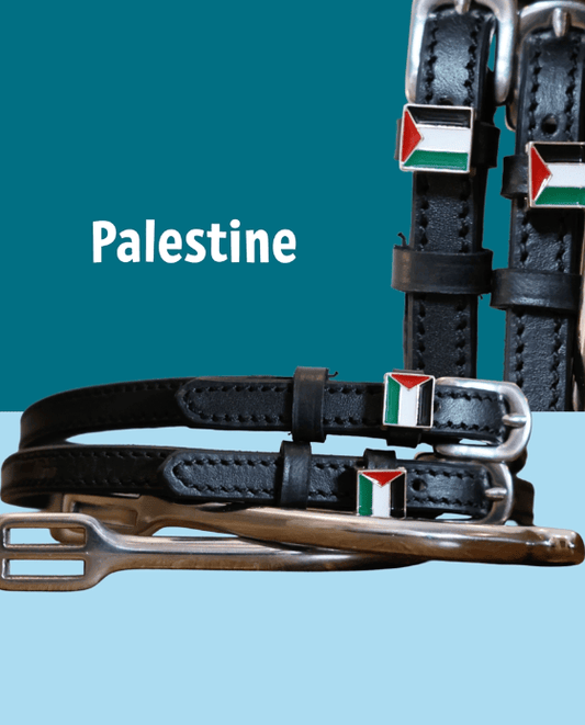 ManeJane Spur Straps Spur Straps- Flag (Palestine) equestrian team apparel online tack store mobile tack store custom farm apparel custom show stable clothing equestrian lifestyle horse show clothing riding clothes ManeJane Frogger Spur Straps horses equestrian tack store