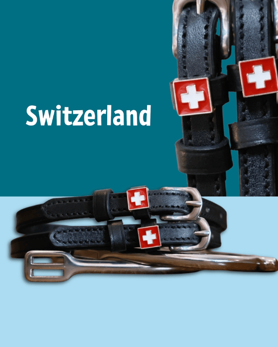 ManeJane Spur Straps Spur Straps- Flag (Switzerland) equestrian team apparel online tack store mobile tack store custom farm apparel custom show stable clothing equestrian lifestyle horse show clothing riding clothes ManeJane Frogger Spur Straps horses equestrian tack store