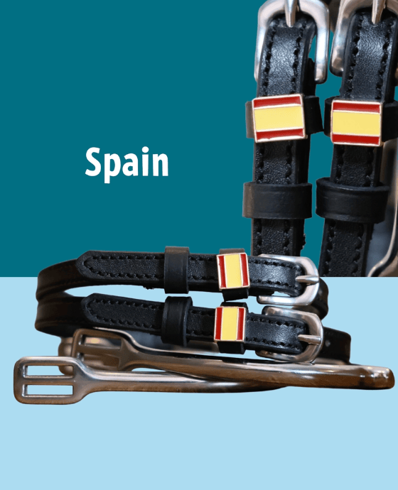 ManeJane Spur Straps Spur Straps- Flag (Spain) equestrian team apparel online tack store mobile tack store custom farm apparel custom show stable clothing equestrian lifestyle horse show clothing riding clothes ManeJane Frogger Spur Straps horses equestrian tack store