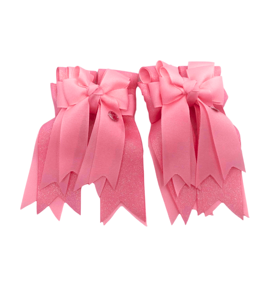 Ponytail Bows Online 3" Tails Bubblegum Solid PonyTail Bows equestrian team apparel online tack store mobile tack store custom farm apparel custom show stable clothing equestrian lifestyle horse show clothing riding clothes Bubblegum Solid PonyTail Bows horses equestrian tack store
