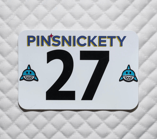 Pinsnickety number pins Pinsnickety- Shark Pin equestrian team apparel online tack store mobile tack store custom farm apparel custom show stable clothing equestrian lifestyle horse show clothing riding clothes Pinsnickety- Shark Pin horses equestrian tack store