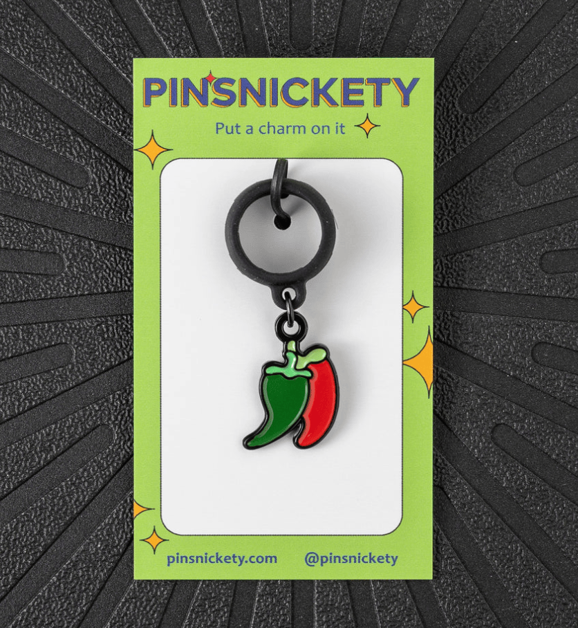 Pinsnickety crop charm Pinsnickety- Chili Peppers Crop Charm equestrian team apparel online tack store mobile tack store custom farm apparel custom show stable clothing equestrian lifestyle horse show clothing riding clothes Pinsnickety- Chili Peppers Crop Charm horses equestrian tack store