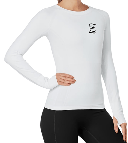 Equestrian Team Apparel Custom Shirts White / XS Zintillating Farms- Women's Tech Shirt (Long Sleeve) equestrian team apparel online tack store mobile tack store custom farm apparel custom show stable clothing equestrian lifestyle horse show clothing riding clothes Zintillating Farms- Women's Tech Shirt (Long Sleeve) horses equestrian tack store