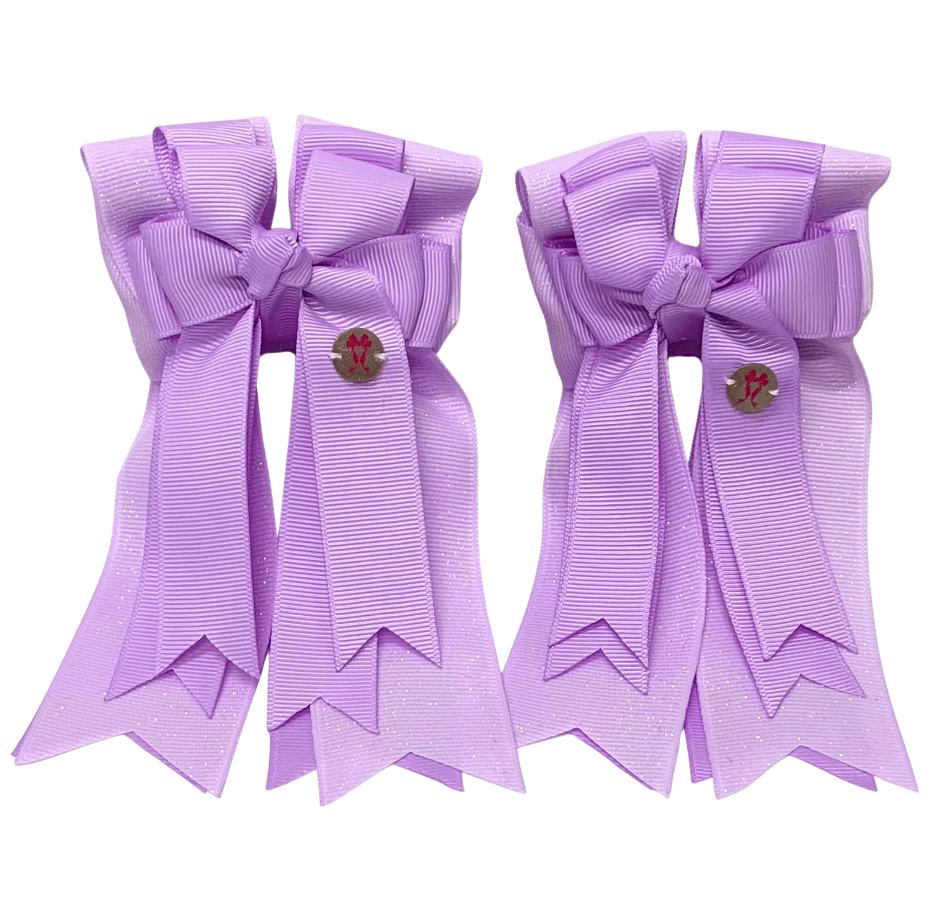 Ponytail Bows Online 3" Tails PonyTail Bows- Light Orchid Solid equestrian team apparel online tack store mobile tack store custom farm apparel custom show stable clothing equestrian lifestyle horse show clothing riding clothes PonyTail Bows- Light Orchid Solid horses equestrian tack store