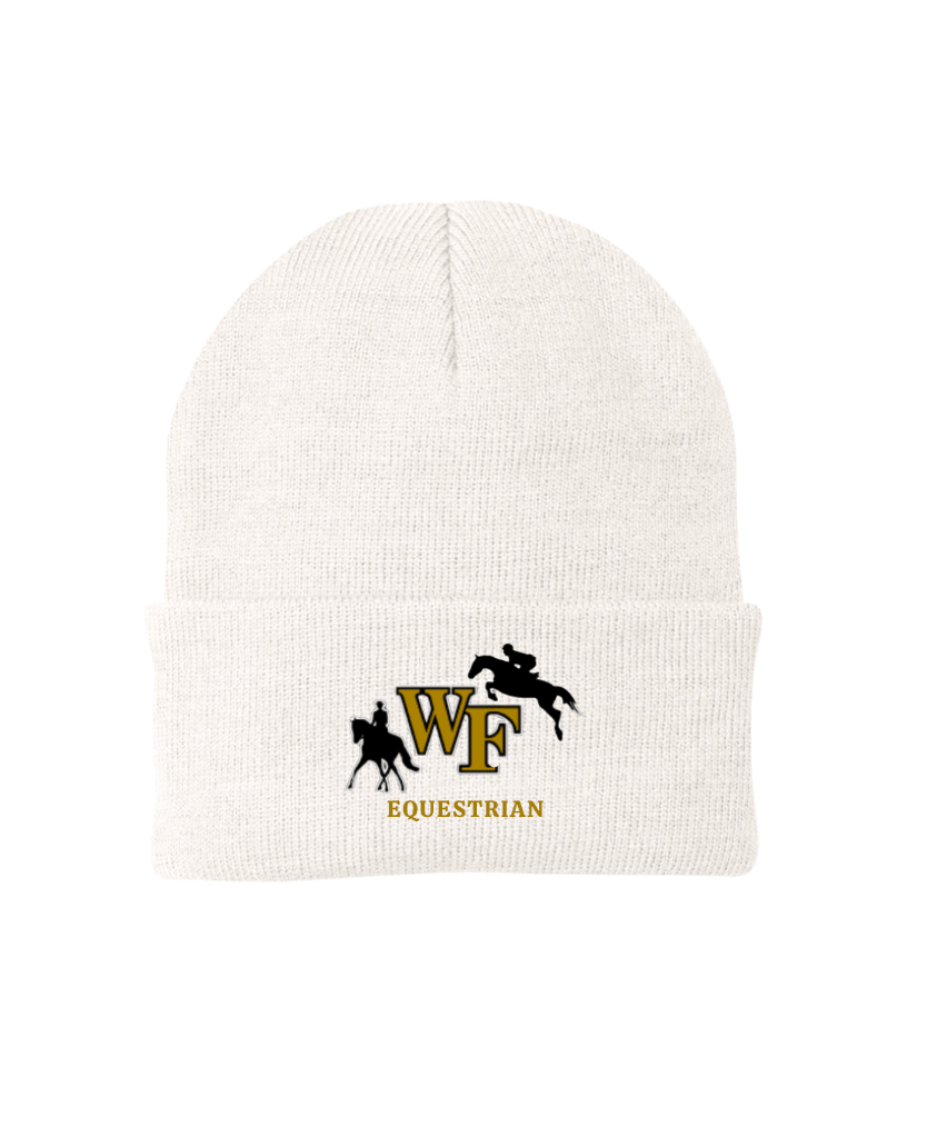 Equestrian Team Apparel custom hats White WFU Equestrian- Solid Beanie equestrian team apparel online tack store mobile tack store custom farm apparel custom show stable clothing equestrian lifestyle horse show clothing riding clothes WFU Equestrian- Solid Beanie horses equestrian tack store