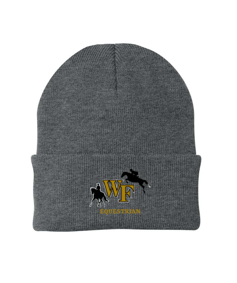 Equestrian Team Apparel custom hats Dark Gray WFU Equestrian- Solid Beanie equestrian team apparel online tack store mobile tack store custom farm apparel custom show stable clothing equestrian lifestyle horse show clothing riding clothes WFU Equestrian- Solid Beanie horses equestrian tack store