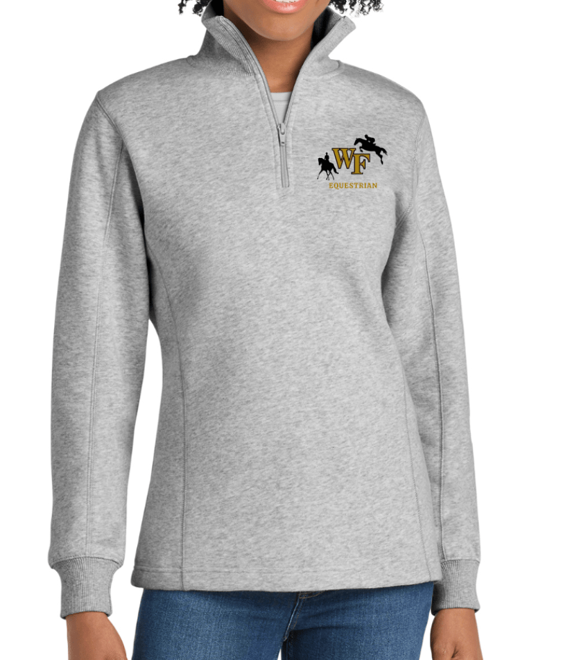 Equestrian Team Apparel custom sweatshirt Light Gray / XS WFU Equestrian- Women's 1/4-Zip Sweatshirt equestrian team apparel online tack store mobile tack store custom farm apparel custom show stable clothing equestrian lifestyle horse show clothing riding clothes WFU Equestrian- Women's 1/4-Zip Sweatshirt horses equestrian tack store
