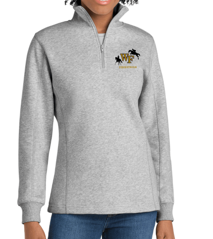Equestrian Team Apparel custom sweatshirt Light Gray / XS WFU Equestrian- Women's 1/4-Zip Sweatshirt equestrian team apparel online tack store mobile tack store custom farm apparel custom show stable clothing equestrian lifestyle horse show clothing riding clothes WFU Equestrian- Women's 1/4-Zip Sweatshirt horses equestrian tack store