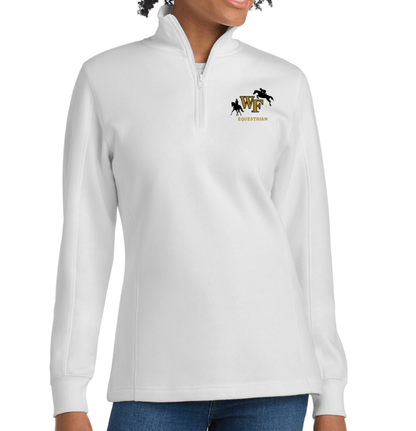 Equestrian Team Apparel custom sweatshirt White / XS WFU Equestrian- Women's 1/4-Zip Sweatshirt equestrian team apparel online tack store mobile tack store custom farm apparel custom show stable clothing equestrian lifestyle horse show clothing riding clothes WFU Equestrian- Women's 1/4-Zip Sweatshirt horses equestrian tack store