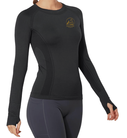 Equestrian Team Apparel Custom Shirts Black / XS Fault Line Stables- Tech Shirt (long sleeve) equestrian team apparel online tack store mobile tack store custom farm apparel custom show stable clothing equestrian lifestyle horse show clothing riding clothes Fault Line Stables- Tech Shirt (long sleeve) horses equestrian tack store