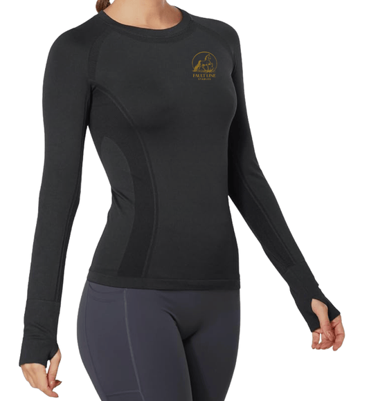 Equestrian Team Apparel Custom Shirts Black / XS Fault Line Stables- Tech Shirt (long sleeve) equestrian team apparel online tack store mobile tack store custom farm apparel custom show stable clothing equestrian lifestyle horse show clothing riding clothes Fault Line Stables- Tech Shirt (long sleeve) horses equestrian tack store