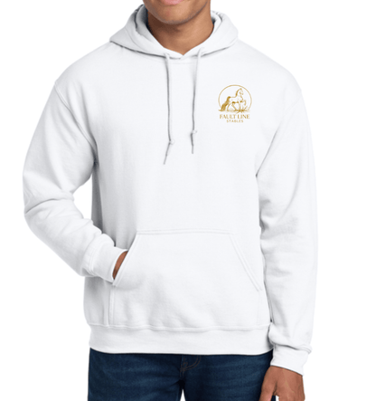 Equestrian Team Apparel custom hoodie White / XS / Gold Fault Line Stables- Unisex Hoodie equestrian team apparel online tack store mobile tack store custom farm apparel custom show stable clothing equestrian lifestyle horse show clothing riding clothes Fault Line Stables- Unisex Hoodie horses equestrian tack store