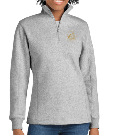 Equestrian Team Apparel 1/4 Zip Sweatshirt Athletic Heather / XS / Gold Fault Line Stables- Women's 1/4-Zip Sweatshirt equestrian team apparel online tack store mobile tack store custom farm apparel custom show stable clothing equestrian lifestyle horse show clothing riding clothes Fault Line Stables- Women's 1/4-Zip Sweatshirt horses equestrian tack store