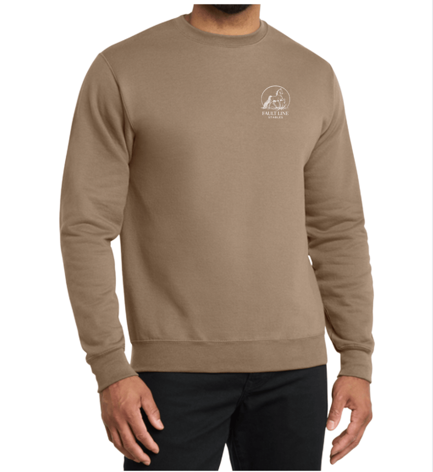 Equestrian Team Apparel custom sweatshirt Sand / XS / Gold Fault Line Stables- Unisex Sweatshirt equestrian team apparel online tack store mobile tack store custom farm apparel custom show stable clothing equestrian lifestyle horse show clothing riding clothes Fault Line Stables- Unisex Sweatshirt horses equestrian tack store