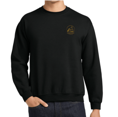 Equestrian Team Apparel custom sweatshirt Black / XS / Gold Fault Line Stables- Unisex Sweatshirt equestrian team apparel online tack store mobile tack store custom farm apparel custom show stable clothing equestrian lifestyle horse show clothing riding clothes Fault Line Stables- Unisex Sweatshirt horses equestrian tack store