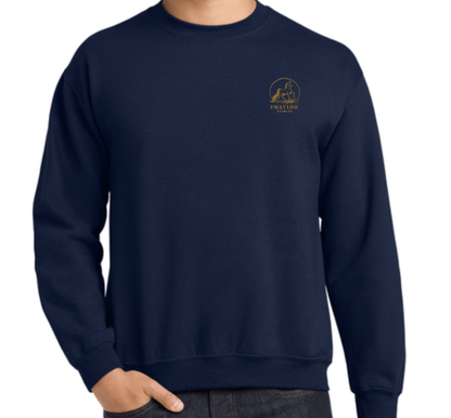 Equestrian Team Apparel custom sweatshirt Navy / XS / Gold Fault Line Stables- Unisex Sweatshirt equestrian team apparel online tack store mobile tack store custom farm apparel custom show stable clothing equestrian lifestyle horse show clothing riding clothes Fault Line Stables- Unisex Sweatshirt horses equestrian tack store