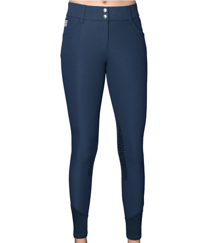 GhoDho ladies breeches GhoDho- Aubrie Pro Knee Patch Breeches (Navy) equestrian team apparel online tack store mobile tack store custom farm apparel custom show stable clothing equestrian lifestyle horse show clothing riding clothes GhoDho- Aubrie Pro Knee Patch Breeches (Navy) horses equestrian tack store