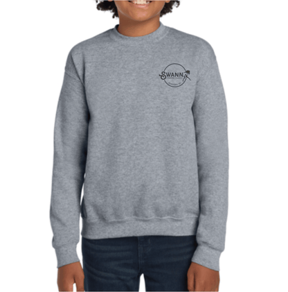 Equestrian Team Apparel custom hoodie Youth Sweatshirt / Sport Grey / XS SWANN - Crewneck Sweatshirt equestrian team apparel online tack store mobile tack store custom farm apparel custom show stable clothing equestrian lifestyle horse show clothing riding clothes SWANN - Crewneck Sweatshirt horses equestrian tack store