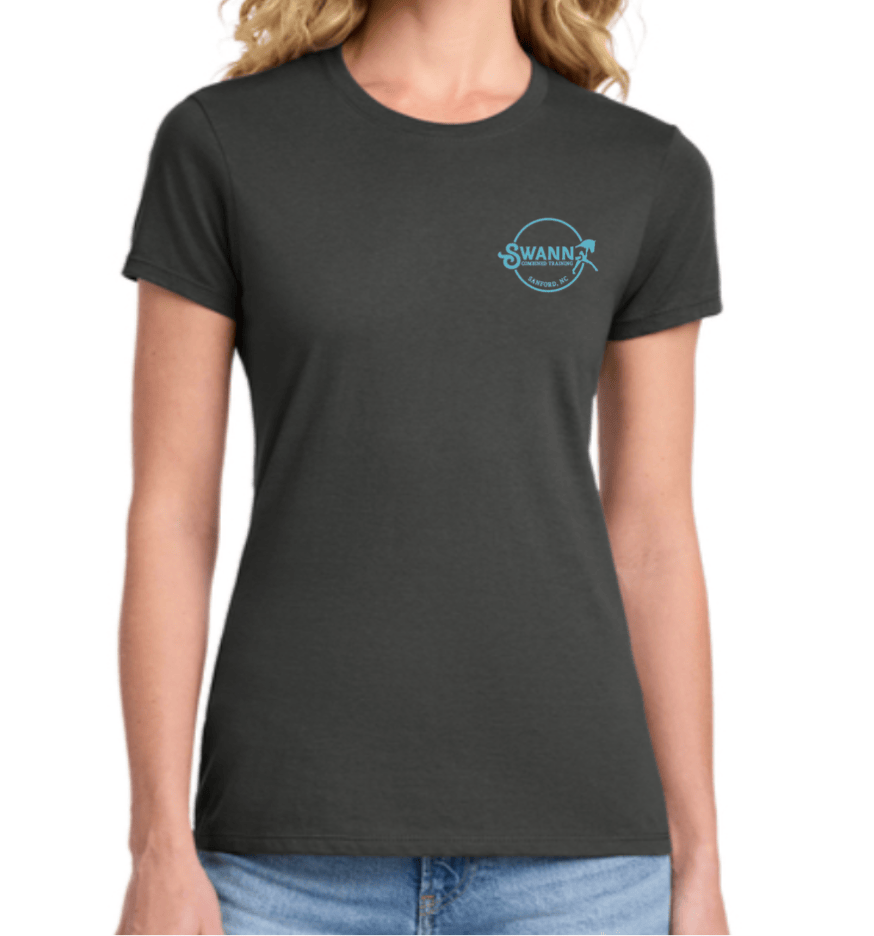 Equestrian Team Apparel Custom Shirts Women's / Charcoal / XS SWANN T-Shirt equestrian team apparel online tack store mobile tack store custom farm apparel custom show stable clothing equestrian lifestyle horse show clothing riding clothes SWANN T-Shirt horses equestrian tack store