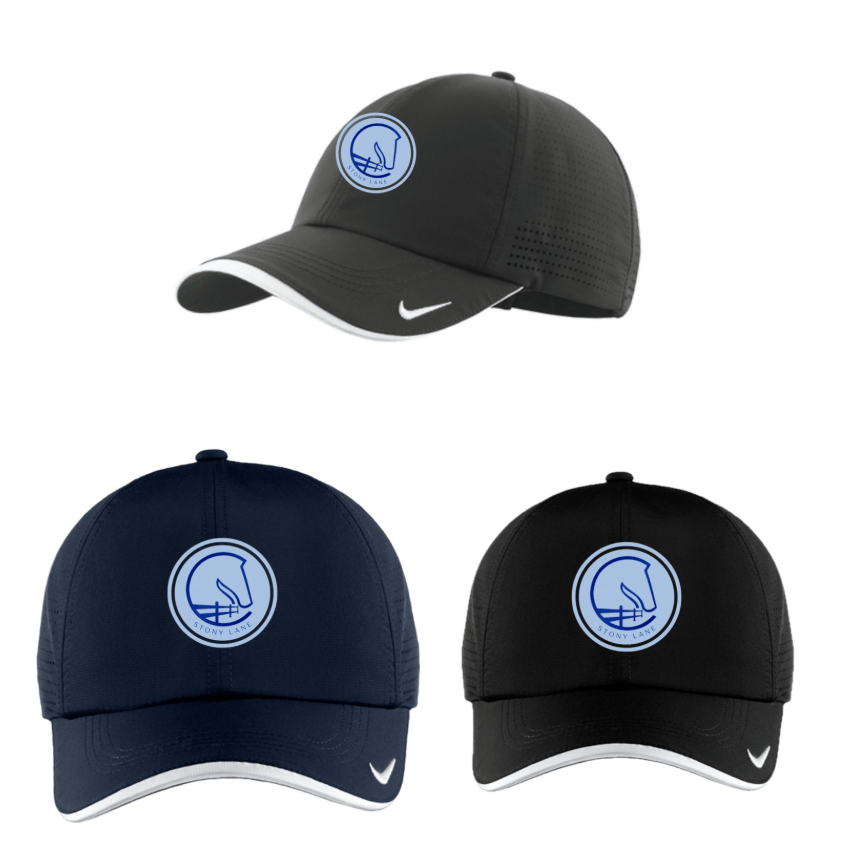 Equestrian Team Apparel custom hats Black Stony Lane- Nike Performance Perforated Cap equestrian team apparel online tack store mobile tack store custom farm apparel custom show stable clothing equestrian lifestyle horse show clothing riding clothes Stony Lane- Nike Performance Perforated Cap horses equestrian tack store