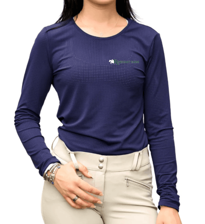 Equisite Elements of Style Schooling Shirt Midnight Blue / XXS Rinehart- Cadence Perforated Tee Shirt (Long Sleeve) equestrian team apparel online tack store mobile tack store custom farm apparel custom show stable clothing equestrian lifestyle horse show clothing riding clothes Rinehart- Cadence Perforated Tee Shirt (Long Sleeve) horses equestrian tack store