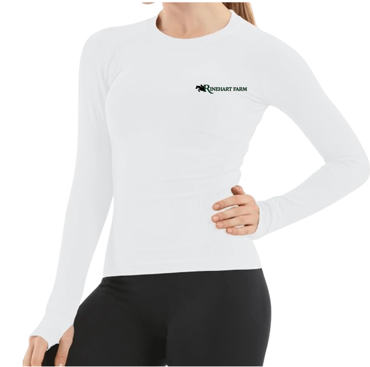 Equestrian Team Apparel Schooling Shirt Rinehart- Tech Shirt (Long Sleeve) equestrian team apparel online tack store mobile tack store custom farm apparel custom show stable clothing equestrian lifestyle horse show clothing riding clothes Rinehart- Tech Shirt (Long Sleeve) horses equestrian tack store