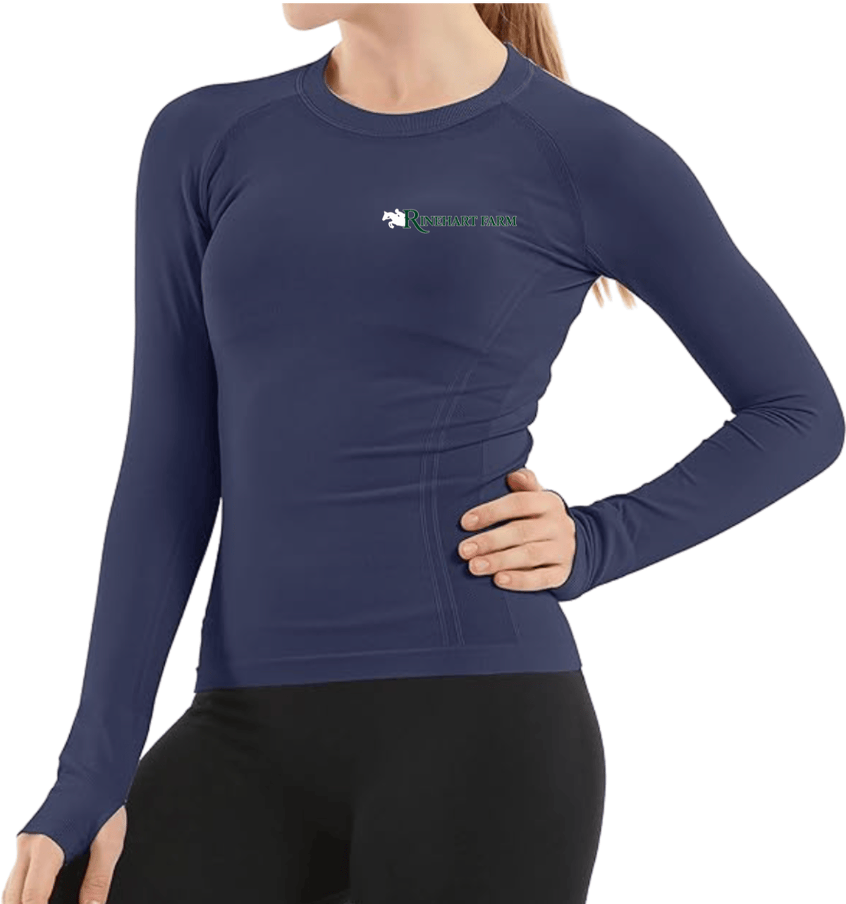Equestrian Team Apparel Schooling Shirt Rinehart- Tech Shirt (Long Sleeve) equestrian team apparel online tack store mobile tack store custom farm apparel custom show stable clothing equestrian lifestyle horse show clothing riding clothes Rinehart- Tech Shirt (Long Sleeve) horses equestrian tack store