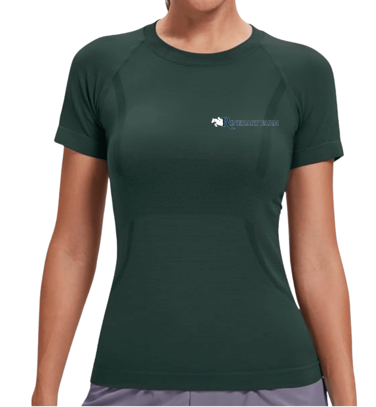 Equestrian Team Apparel Schooling Shirt Dark Hunter Green / XXS Rinehart- Tech Shirt (Short Sleeve) equestrian team apparel online tack store mobile tack store custom farm apparel custom show stable clothing equestrian lifestyle horse show clothing riding clothes Rinehart- Tech Shirt (Short Sleeve) horses equestrian tack store