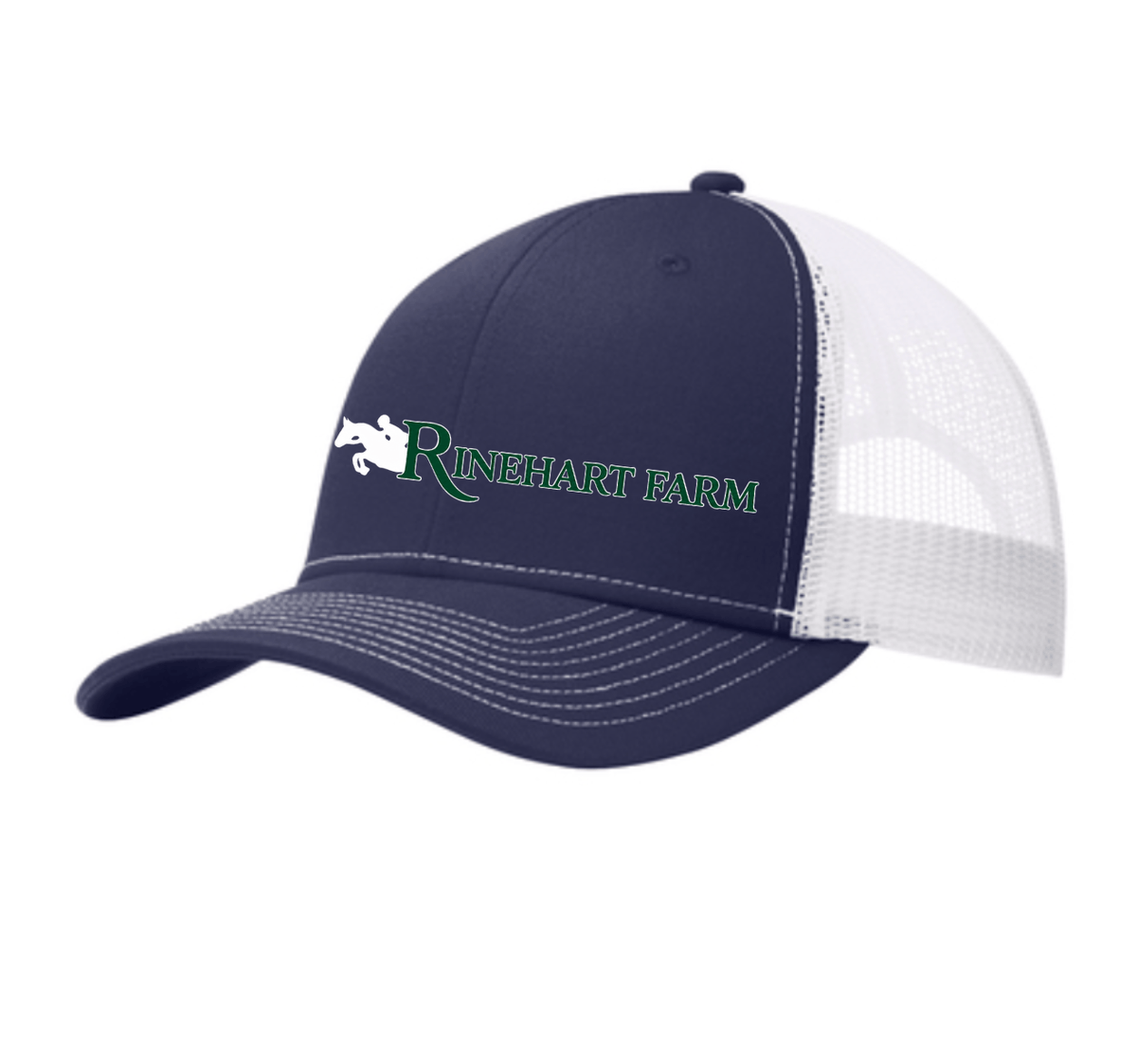 Equestrian Team Apparel custom hats Navy w/ White Mesh Rinehart- Trucker Hat equestrian team apparel online tack store mobile tack store custom farm apparel custom show stable clothing equestrian lifestyle horse show clothing riding clothes Rinehart- Trucker Hat horses equestrian tack store