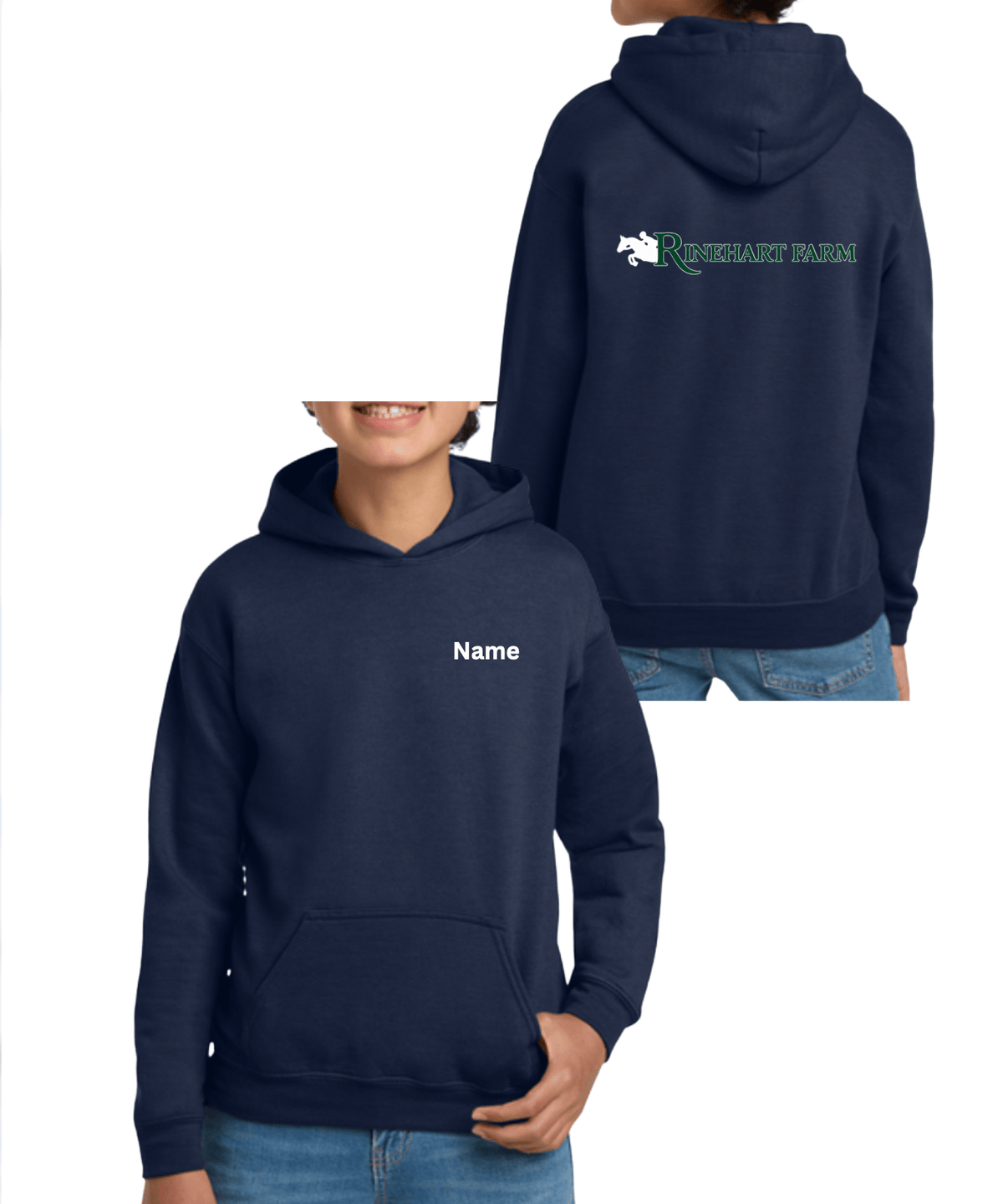 Equestrian Team Apparel custom hoodie Youth / Navy / XS Rinehart- Unisex Hoodie equestrian team apparel online tack store mobile tack store custom farm apparel custom show stable clothing equestrian lifestyle horse show clothing riding clothes Rinehart- Unisex Hoodie horses equestrian tack store